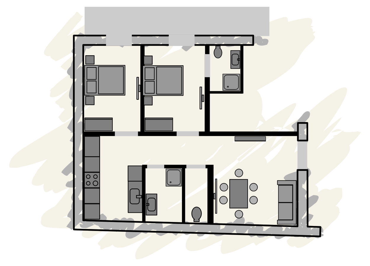 Apartment 'Andrea' holiday home plan